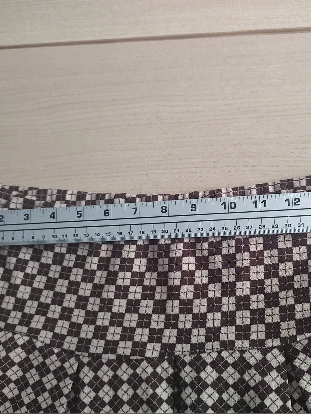 Skirt casual women mini Pleated Geometric Polyester And Spandex Elastic Waist.